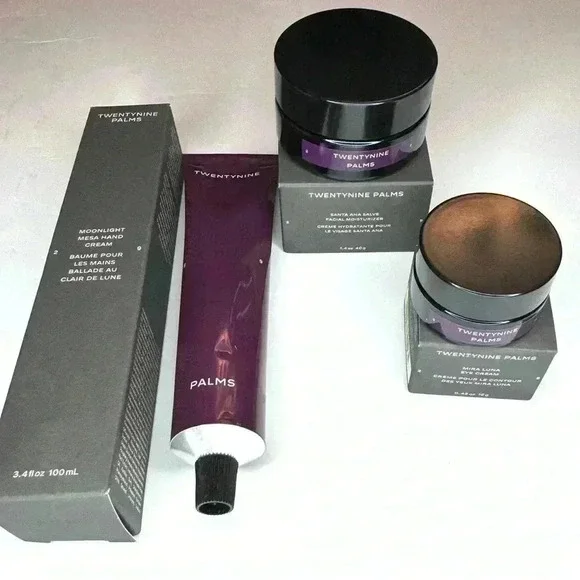 Twentynine Palms Set of 3- Facial Moisturizer , Hand Cream , Eye Cream Moisturizer